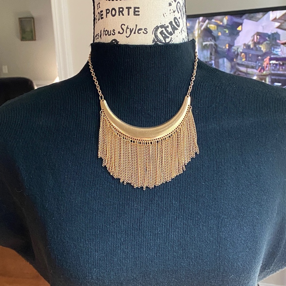 Paparazzi Gold Chain Fringe Necklace Make a 5-pc bundle for best price!
